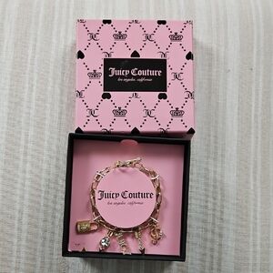 NIB Juicy Couture Gold Charm Bracelet